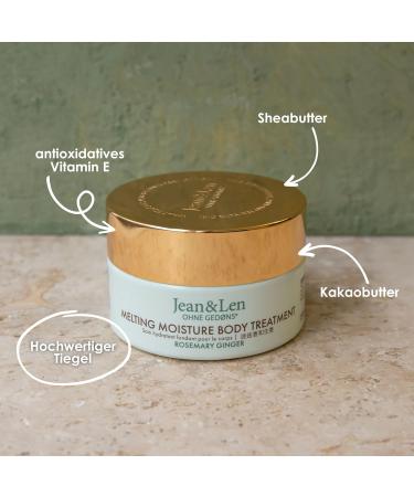 Jean & Len Melting Moisture Body Treatment - Rosemary & Ginger Body Butter for Normal Skin Paraben & Silicone-Free 200ml - Buy Online on GoSupps.com