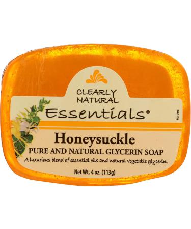 Clearly Natural Honeysuckle Bar Soap - 4 oz 3 Pack | Buy Internationally - Buy Online on GoSupps.com