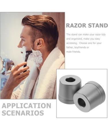 Popetpop 2st Razor Base & Bathroom Accessories | Braided Headband Aluminum Holder Men's Grooming Essentials - Buy Online on GoSupps.com