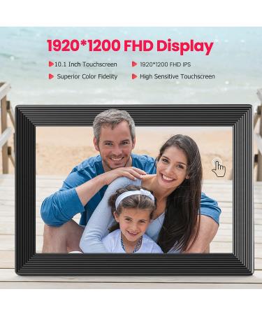 Frameo 10.1 Inch WiFi Digital Picture Frame with 16GB Storage | IPS HD Touch Screen | Gift for Friends and Family - Buy Online on GoSupps.com