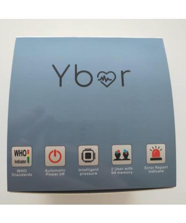 Ybor Automatic Blood Pressure Monitor 2.4" Extra Large LCD Display & Adjustable Wrist Cuff 99x2 Reading Memory for Home Use - Buy Online on GoSupps.com