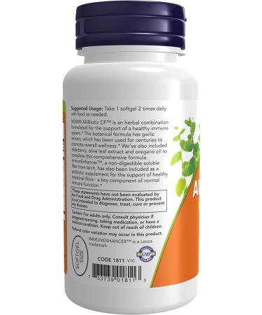 Now Foods AlliBiotic CF - 60 Softgels | Immune Support & Defense - Buy Online on GoSupps.com