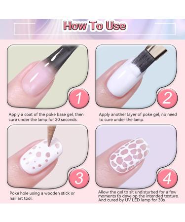  G n rique Gel Nail Kit Black and White Hollow Wave Design Gel Highly Pigmented Modeling Glue for Creative Line Work and 3D Nail Effects Smooth and Long-Lasting Application - Buy Online on GoSupps.com