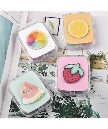 Buy Infeksiya Contact Lens Container - Fruit Pattern Cosmetic Case for Travel - Kiwi White - Perfect Contact Lens Housing Set - Buy Online on GoSupps.com