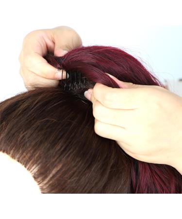 Luovce Synthetic Ponytail Extension Long Wavy Drawstring Ponytail Hair Extension 26 inches #99j Colour - Buy Online on GoSupps.com