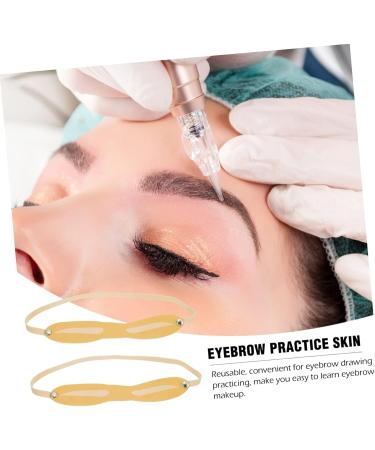 Housoutil 60 Pcs Eyebrow Practice Skin Makeup Headbands Fake Skin Eyebrow Headband Eyebrow Pencil Water Proof 22X3X0.2CMx6pcs As Shownx6pcs - Buy Online on GoSupps.com