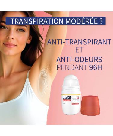  Etiaxil Etiaxil Antiperspirant Deodorant Armpits Extreme 96h Roll-on 2x50ml - Buy Online on GoSupps.com