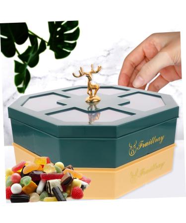 Alipis Veggie Platter Box Fruit Compartment Storage Dessert Cover Dried Container Snacks Multi-Function Tray Snack Nut 26X17.5CM As Shown - Buy Online on GoSupps.com