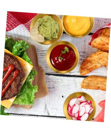 Milisten 3 Pcs Seasoning Dish Portion Cups Sauce Dipping Bowls Mini Dessert Bowl Metal Sauce Dish Salad Dressing Cruet Mini Saucers Dishes Dip Bowls Stainless Steel Server Round - Buy Online on GoSupps.com
