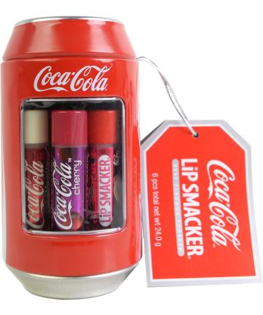Lip Smacker - Coca-Cola Can Collection - Set of Lip Balms for Kids in Different Flavours - Sweet Gift in a Collectible Classic Coca-Cola Can - Gift Pack of 6 - Buy Online on GoSupps.com