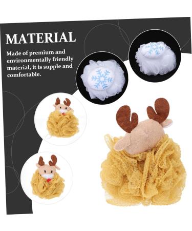 2pcs Soft Bath Ball & Exfoliating Shower Pouf - Luxurious Bathing Accessories for Girls - Cotton Loofah & Back Scrubber - Ideal for Relaxing Showers - Buy Online on GoSupps.com