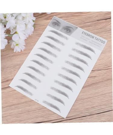 FOMIYES 4 Pcs 3d Eyebrow Stickers Beauty Kit Stickers Waterproof Hair Like Eyebrows 4d Cosmetic Stencil 1 count (Pack of 1) Blackx2pcs - Buy Online on GoSupps.com