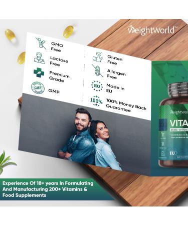 High Strength Vitamin E Capsules 400IU - 180 Softgels for Hair, Skin & Nails - 6 Month Supply - Natural Alpha Tocopheryl Supplement - Buy Online on GoSupps.com