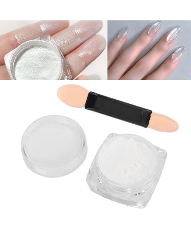 Mirror Effect Chrome Powder Chrome Nail Art Powder Fine Powder Safe Lasting for Home Use for Nail Technician - Buy Online on GoSupps.com