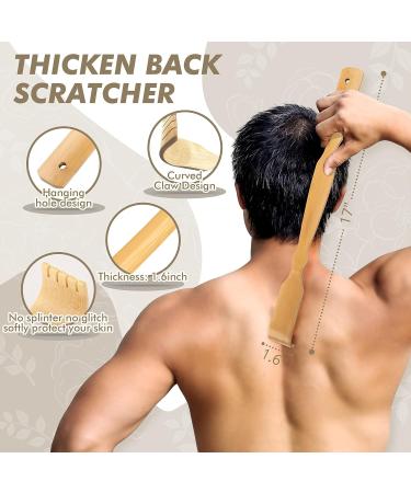 Long Handle Back Scrubber & Body Brush Set for Adults - Dual-Sided Wet/Dry Exfoliating Skin Care Tool - Buy Online on GoSupps.com