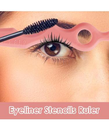 Eyeliner Applicator Tool Silicone Eyeliner Tool for Perfect Eyebrows | Multifunctional Eyeliner Makeup Tool Eyeliner Applicator Tool for Women Girls Pochy Pink - Buy Online on GoSupps.com
