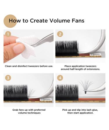 Premium LASHVIEW CC Curl 0.03mm Eyelash Extensions | 8-15mm Mixed Lengths | Faux Mink Russian Volume Lashes | Professional Salon Use - Buy Online on GoSupps.com