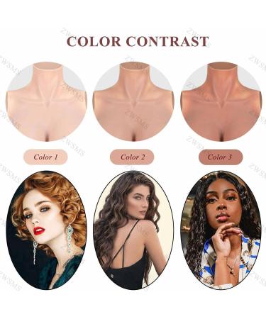 ZWSMS Silicone Breast Body - Artificial Women's Breastpancer Knee-Length Crossdressing Bodysuit for Transgender - Color2 Silicone Upgrade - Buy Online on GoSupps.com
