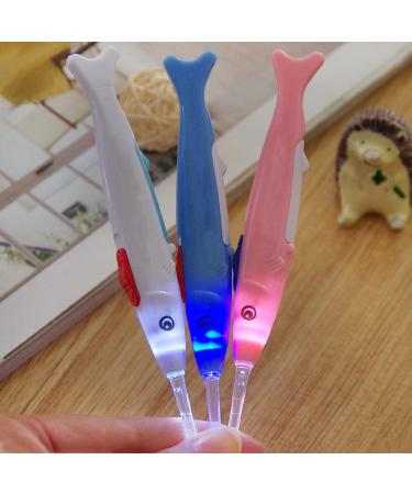 1Pcs Flashing Baby Ear Pick | Kids Ear Spoon Cleaner & Earwax Remover - Luminous Earpick for Ear Care - Silver - Buy Online on GoSupps.com