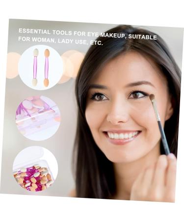 Gogogmee 100pcs Double Ended Eyeshadow Brush Cosmetic Applicators Makeup Brush Sponge Brush Make up Plastic - Buy Online on GoSupps.com