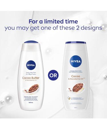 NIVEA Cocoa Butter & Macadamia Oil Body Wash 3x500mL - Buy Online on GoSupps.com