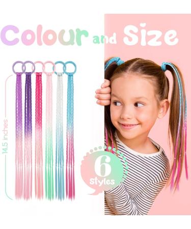 Dreamlover Kids Coloured Hair Extensions - 12 Piece Set | Girls Hair Accessories - Buy Online on GoSupps.com
