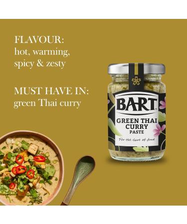 Bart Ingredients Co BART Paste Green Thai Curry Paste Jar 90g pack of 6 - Buy Online on GoSupps.com