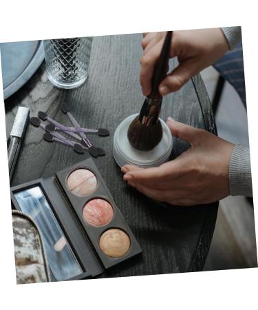 Housoutil Silicone Lip Scrubber 100pcs Eye Shadow Stick Lip Disposable Dual Side Eyeshadow Eyeshadow Sticks Girl 7.5x0.5cm Black - Buy Online on GoSupps.com