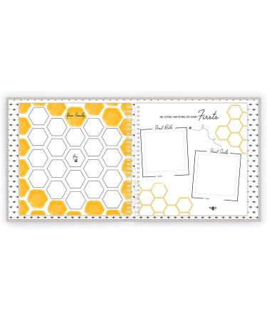 Luxury Honey Bee Baby Memory Book - Capture Precious First Year Moments - Keepsake Pregnancy & Baby Record Album - Buy Online on GoSupps.com