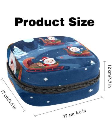 MUOOUM Christmas Sanitary Napkins Storage Bag - Portable for Women & Teens | Menstrual Cup & Breastfeeding Holder - 1 Count - Buy Online on GoSupps.com