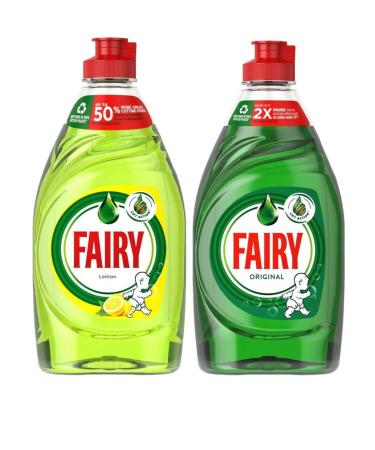 Fairy Washing Up Liquid 320ml Original/Lemon - Pack of 2