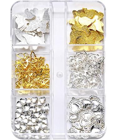 Hollow Butterflies Nails Charm Heart Nails Art Decorations Mix Shaped Nails Art Charm For Acrylic Nails Jewelry Making - Buy Online on GoSupps.com