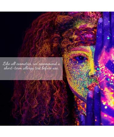 Lictin 43pcs UV Glow Body and Face Paint Set with Glitter, Crayon, and Club Makeup Art Kit - Ideal for Adults, Kids, Party, and Carnival - 43 Count - Buy Online on GoSupps.com