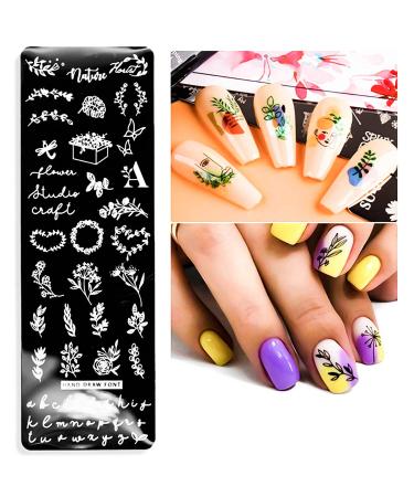 DANNEASY Nail Stamping Plate 6-Piece Stencils Kit - Summer Style Manicure Set with Stamper, Scraper & Storage Bag - Buy Online on GoSupps.com