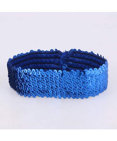 Minkissy Sequin Headband for Women & Girls - Glitter Sports Hairband & Elastic Bling Headwear (Blue) - Shop Fashion Accessories Online - Buy Online on GoSupps.com