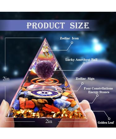Vuuuuv Horoscope Orgon Pyramid & Twins Medicinal Crystal Gift Set - Zodiac Stones for Healing & Spiritual Growth - Buy Online on GoSupps.com