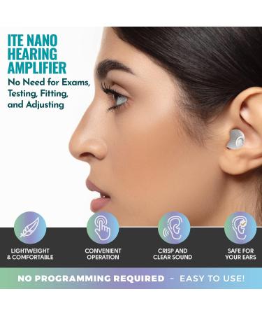 Mini Digital ITE Rechargeable Hearing Aid with Noise Suppression & Volume Control - Perfect for Adults & Seniors - International Shipping Available - Buy Online on GoSupps.com