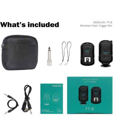 AODELAN Wireless Flash Trigger Set | Remote Speedlite Trigger for Hot Shoe Flash Units - Buy Online on GoSupps.com