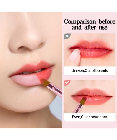Arqumi Double-Ended Lip Makeup Brush | Retractable & Lightweight Lip Liner Applicator | Travel & Daily Use | Pink - 1PCS - Buy Online on GoSupps.com