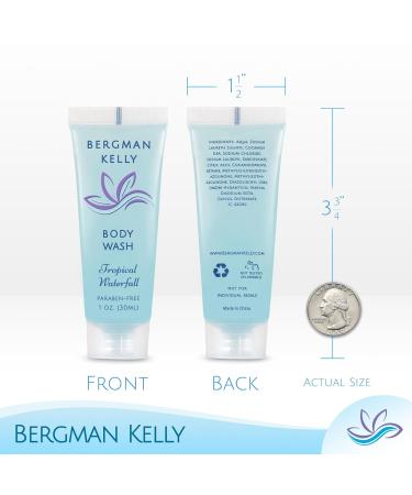 BERGMAN KELLY Travel Size Body Wash (1 fl oz 100 PK Tropical Waterfall) Delight Your Guests with an Invigorating and Refreshing Hotel Body Wash Mini and Small Size Guest Hotel Toiletries in Bulk Tropical Waterfal 1 Fl O  - Buy Online on GoSupps.com
