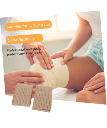 FRCOLOR Knee Pads - 2 Rolls Compression Support Brace for Dance & Fitness - Elastic Knee Cushion Sleeves with Nylon Straps for Sports - Buy Online on GoSupps.com