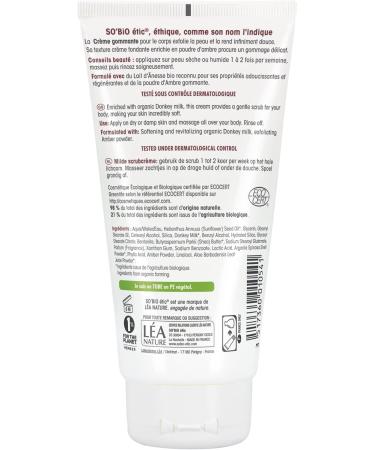 So'Bio tic - Gentle body scrub cream - Mon Lait d' nesse - All skin types - Cosmebio certified - Tube of 150 ml - Buy Online on GoSupps.com