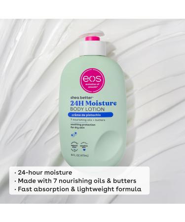 eos Shea Better Lotion pour le corps Cr me de pistache hydratante 24 heures l g re et non grasse Avec beurre de karit naturel 473 ml - Buy Online on GoSupps.com
