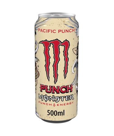 Monster Energy Pacific Punch - Caffeine Energy Drink 12x500ml | Refreshing Raspberry Guava & Cherry Flavor | International Shipping - Buy Online on GoSupps.com