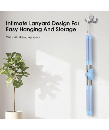 Bilbear Yoga Sticks for Posture Correction - Retractable Back Brace & Stretching Tool for Women, Men, and Children (Blue) - Buy Online on GoSupps.com