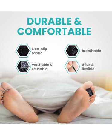 10 Pack Hammer Toe Corrector & Toe Splint - Orthopedic Brace Cushioned Bandages for Broken & Crooked Toes - Heal Wrap Separators (Black 5L + 5S - Buy Online on GoSupps.com