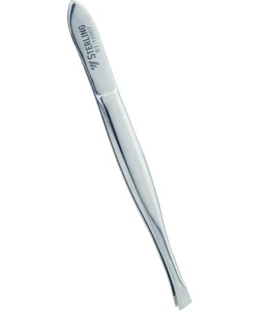 Sterling Professional Stainless Steel Eyebrow Tweezers | Precision & Comfort | Straight Silver 4mm Blade | ST-12007 - Buy Online on GoSupps.com