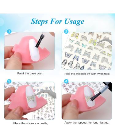 9 Sheets Moon Star Nail Art Sticker 3D Self-Adhesive Sun Nail Stickers Nail Tip Decorations Decals for Nail Art Nail Supplies for Women Girls DIY Nail Tips Design - Buy Online on GoSupps.com