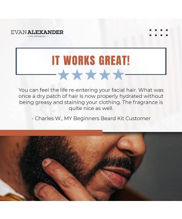 Evan Alexander Grooming MY Beginner's Beard Kit - Hydrates, Moisturizes, and Promotes Beard Growth - Easy-to-Use Grooming Set for Men - Includes MY Serum - Great Fragrance - Buy Online on GoSupps.com