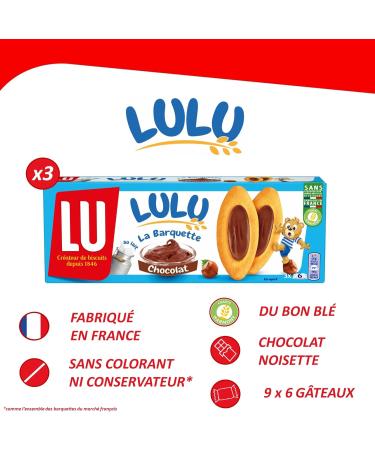 LU - La Bo te LULU - Assortment of 10 Packets: Chocolate Hazelnut Trays (x3) Chocolate Coqueline (x2) L'Ourson Chocolat (x2) Strawberry Tray (x2) Strawberry Coqueline (x1) - Pack of 1.4 kg - Buy Online on GoSupps.com